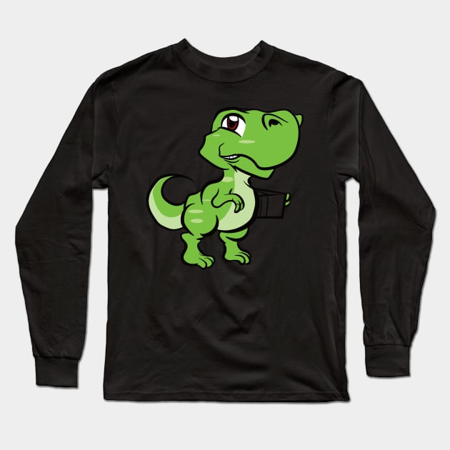 Dinosaur Graduation gift Long Sleeve T-Shirt by Jackys Design Room